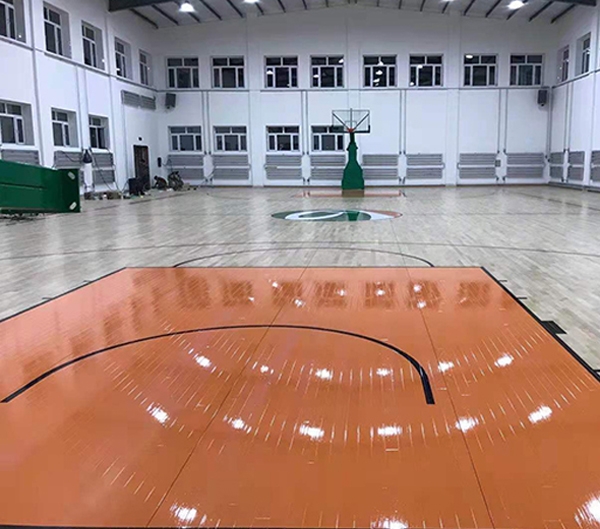 海伦市地势坤生物热电企业职工篮球馆